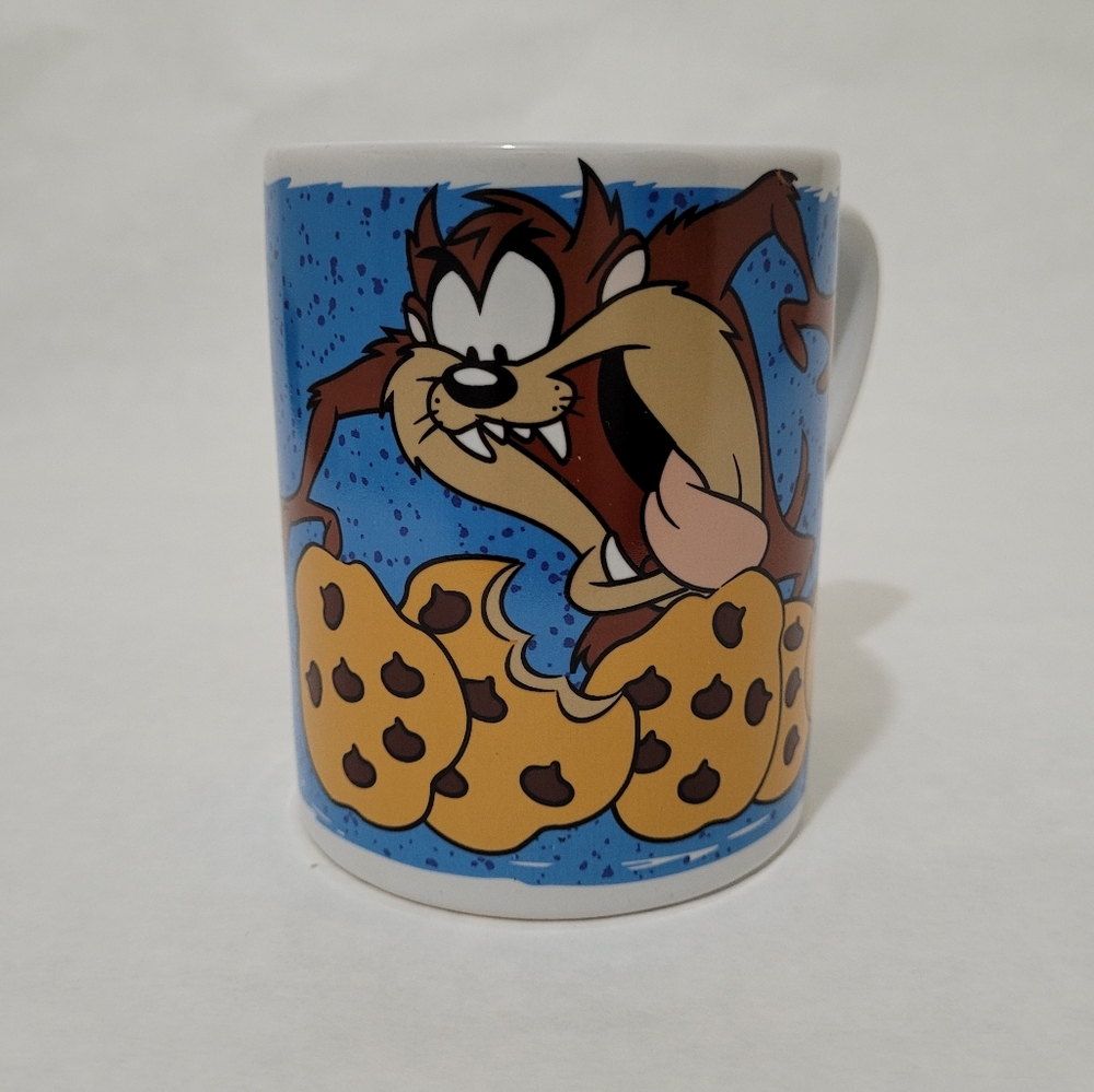Vintage Warner Bros by Gibson Looney Tunes Tasmanian Devil Taz Cookie Coffee Mug
